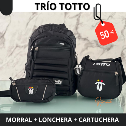 Kit Escolar X3 (Morral + Lonchera + Cartuchera)